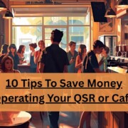 people are inside a cafe talking and drinking coffee