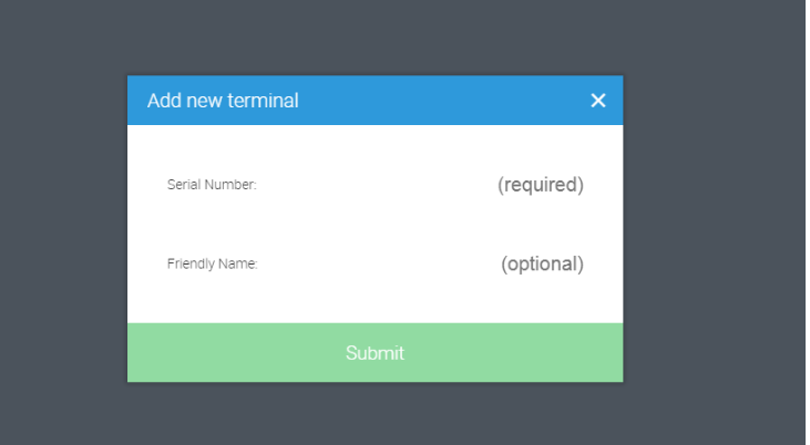 Add new terminal in Ehopper POS