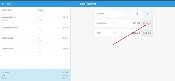 Charge Layaway Payment