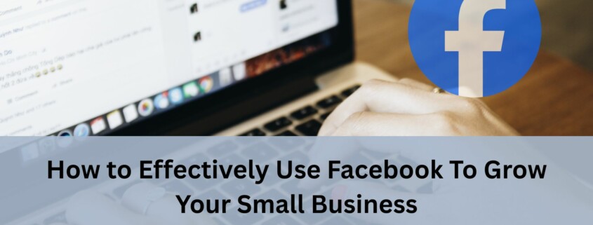 Person typing on a laptop with Facebook on the screen.