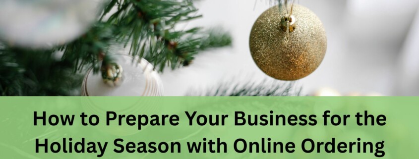 A close up of a decorated Christmas tree with green branches and shiny ornaments, including a gold glittery bauble in focus