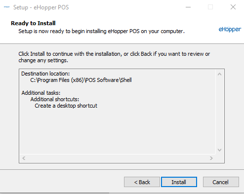 Install eHopper app for windows