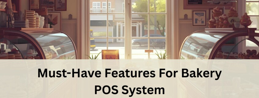 A cozy bakery interior with two curved display cases filled with pastries.