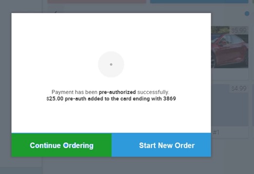 Pre-authorized orders