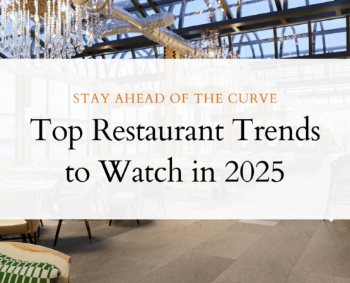 Top Restaurant Trends to Watch with restaurant on the background