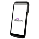 dejavoo p8 payment terminal, black color, credit card swipe, insert