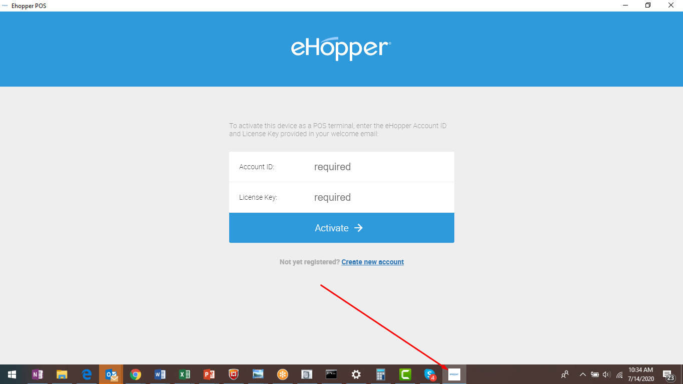 eHopper POS app for Windows icon