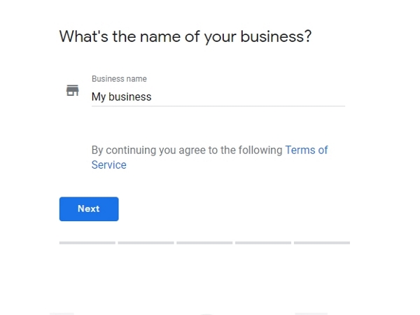 google my business sign up