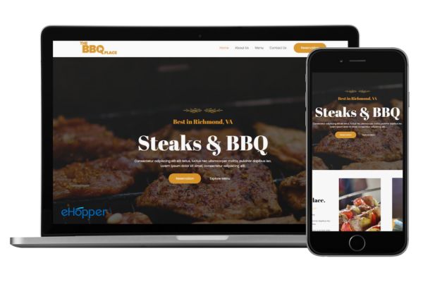 restaurant website design ehopper
